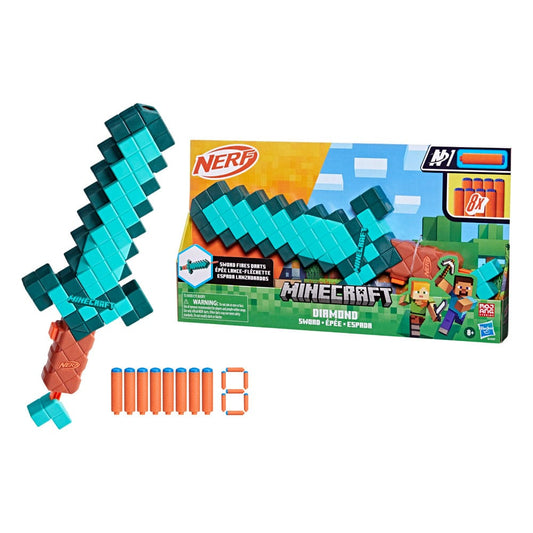 Minecraft NERF Diamantschwert mit Dart-Abschuss - Smalltinytoystore