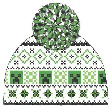 Minecraft Pom-Pom Beanie - Smalltinytoystore
