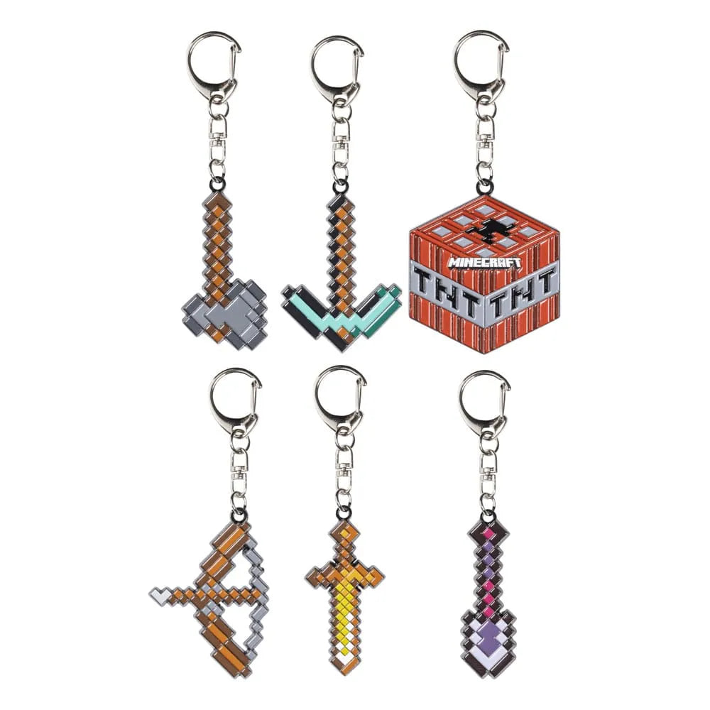 Minecraft Schlüsselanhänger Sortiment (6) - Smalltinytoystore
