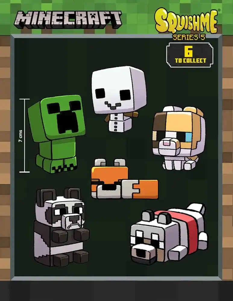 Minecraft Squishme Anti-Stress-Figuren 7 cm Serie 5 Display (16) - Smalltinytoystore