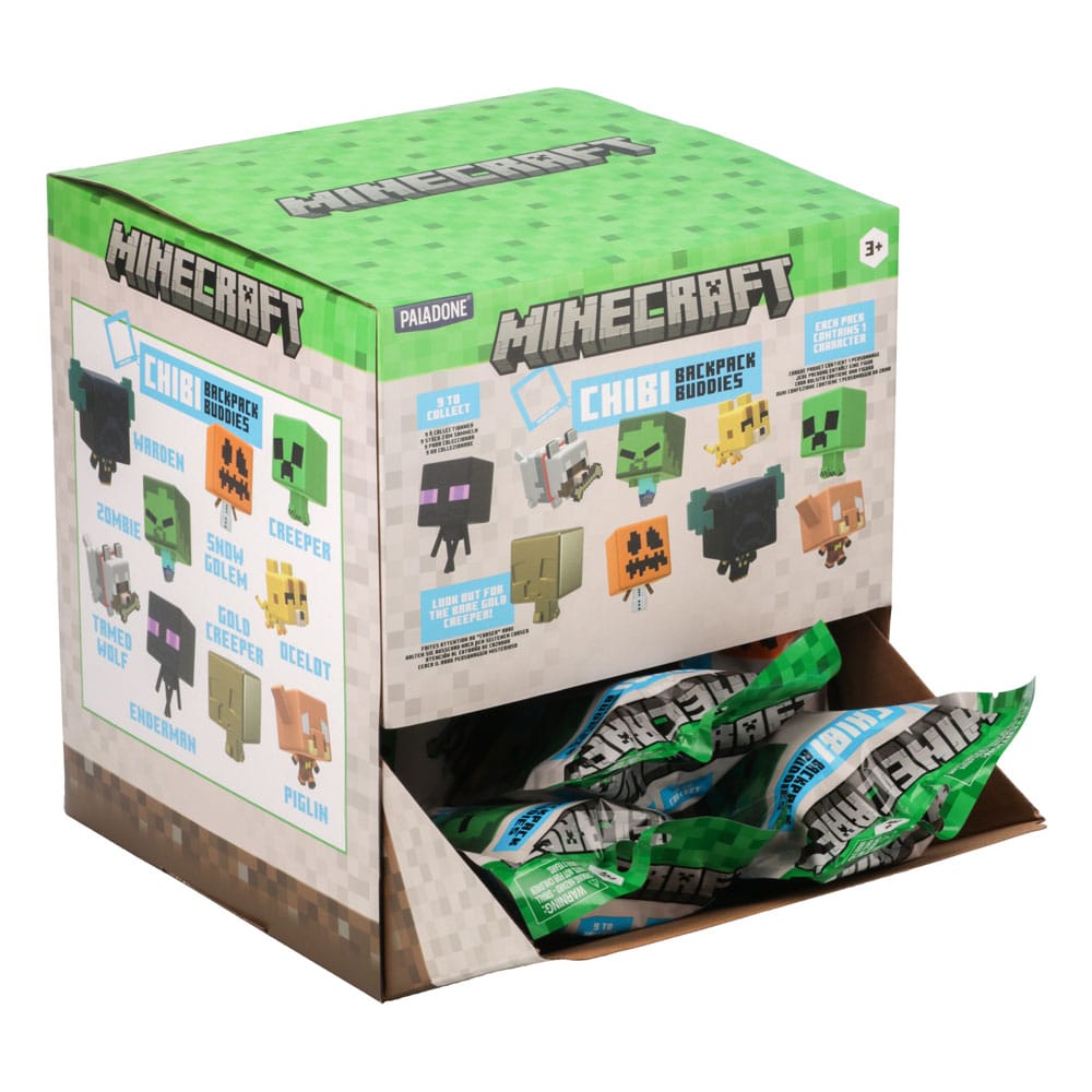 Minecraft Taschenanhänger Backpack Buddies Mystery Bags Series 3 Display (24) - Smalltinytoystore