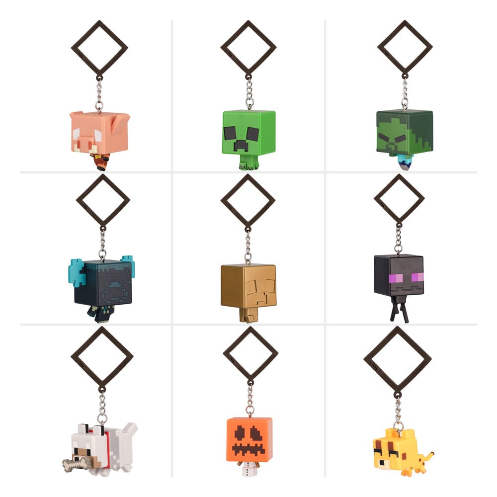 Minecraft Taschenanhänger Backpack Buddies Mystery Bags Series 3 Display (24) - Smalltinytoystore