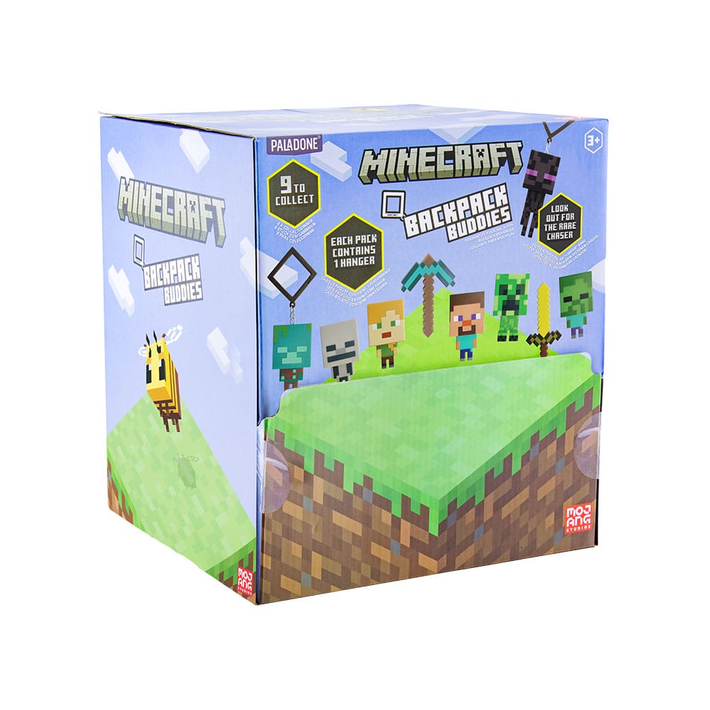 Minecraft Taschenanhänger Backpack Buddies Mystery Bags Series 4 Display (24) - Smalltinytoystore