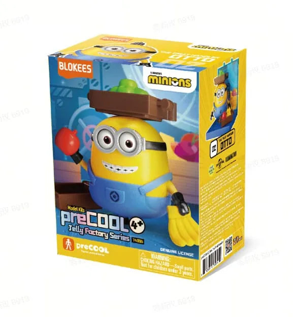 Minions Blokees PreCool Jelly Factory Series 1 Plastic Model Kit 02 Otto the Fruit handler - Smalltinytoystore