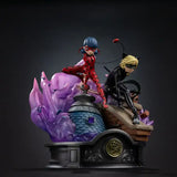 Miraculous Deluxe Art Scale Statue 1/10 Lady Bug and Cat Noir Signed Edition 23 cm