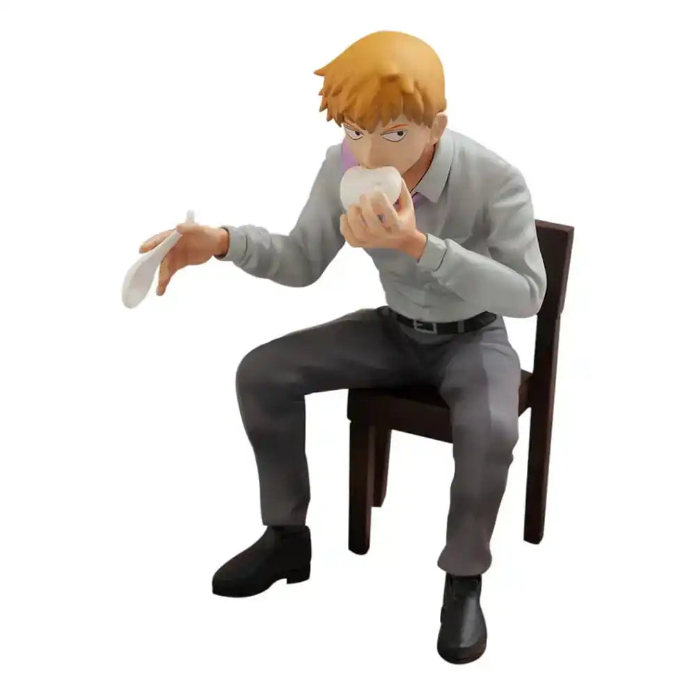 Mob Psycho 100 III x Bunbougu Cafe 2022 PVC Statue Arataka Reigen 14 cm - Smalltinytoystore