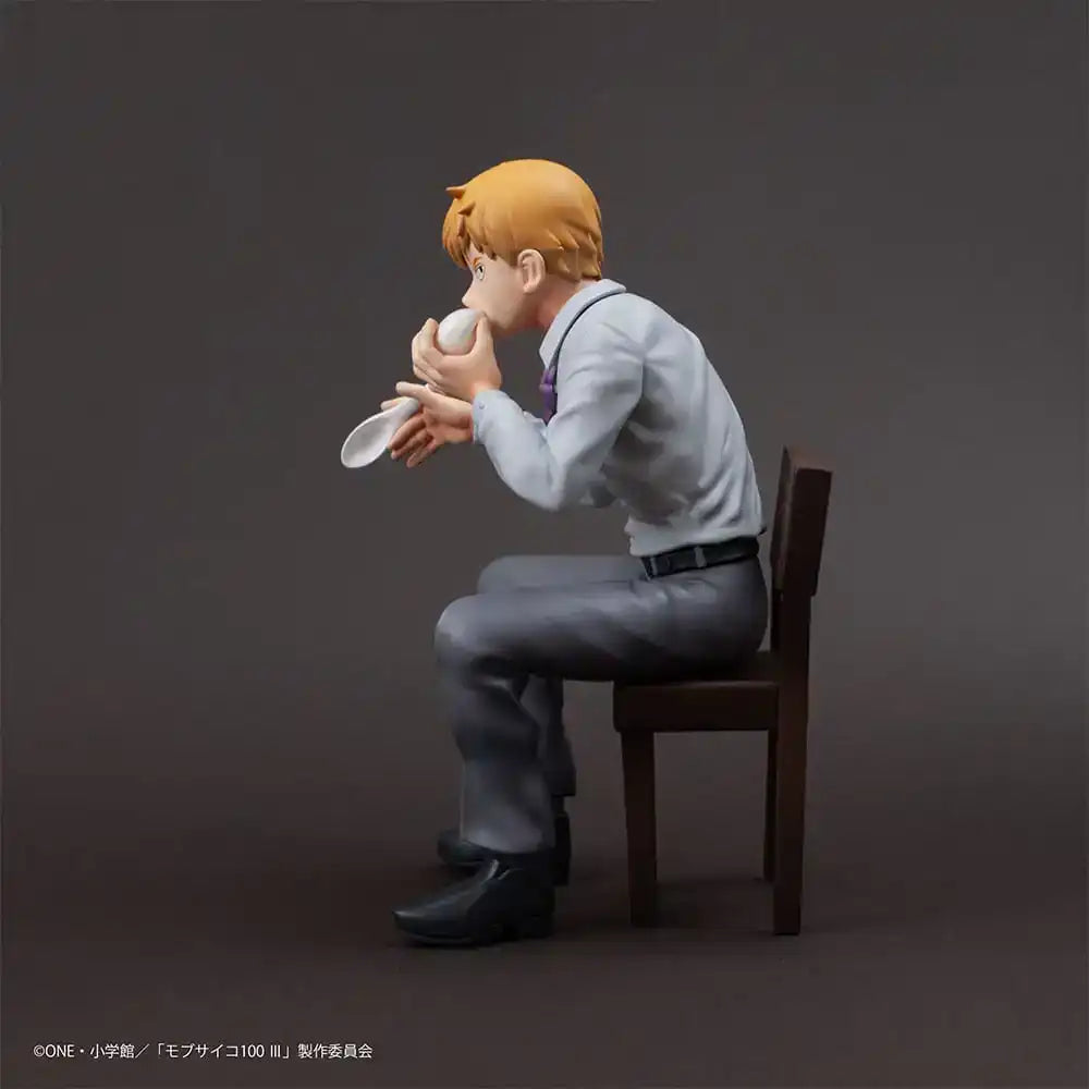 Mob Psycho 100 III x Bunbougu Cafe 2022 PVC Statue Arataka Reigen 14 cm - Smalltinytoystore