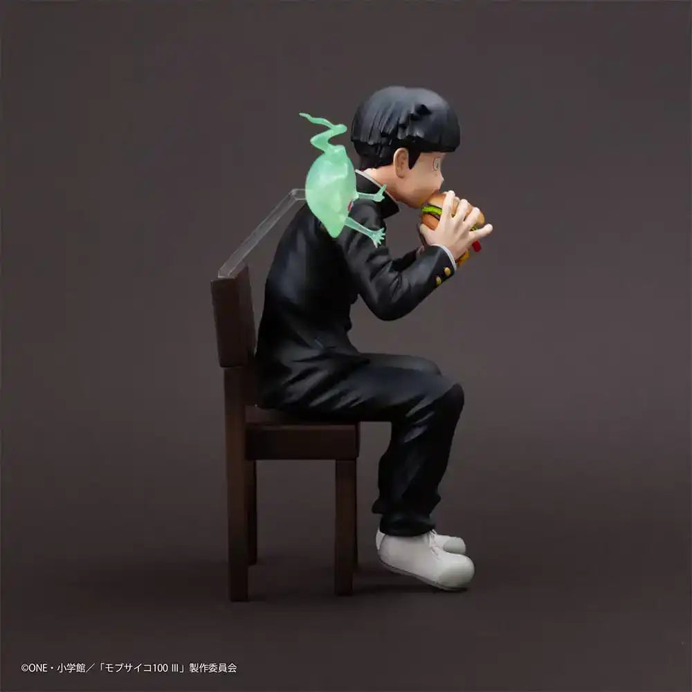 Mob Psycho 100 III x Bunbougu Cafe 2022 PVC Statue Shigeo Kageyama & Ekubo 13 cm - Smalltinytoystore