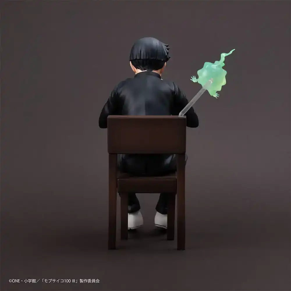 Mob Psycho 100 III x Bunbougu Cafe 2022 PVC Statue Shigeo Kageyama & Ekubo 13 cm - Smalltinytoystore