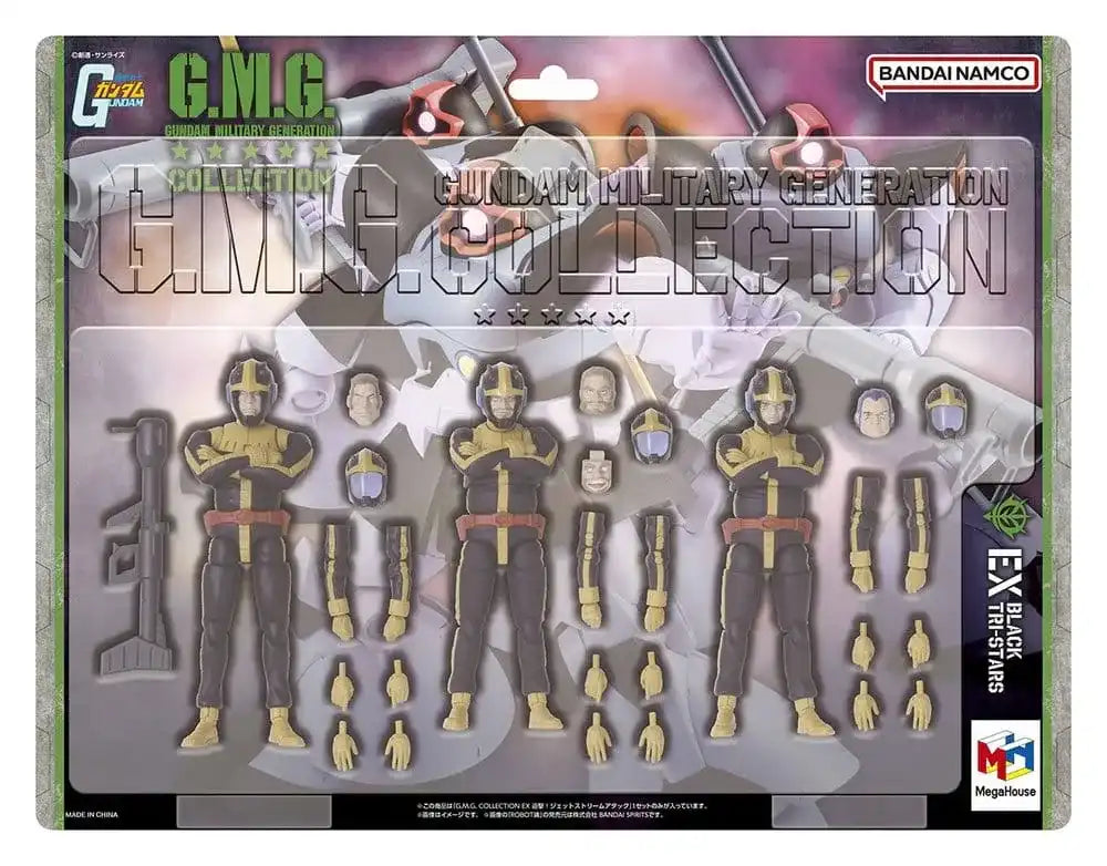 Mobile Suit Gundam G.M.G. Collection 3er-Set Actionfiguren Principality of Zeon Jet Stream Attack 10 cm (with gift)