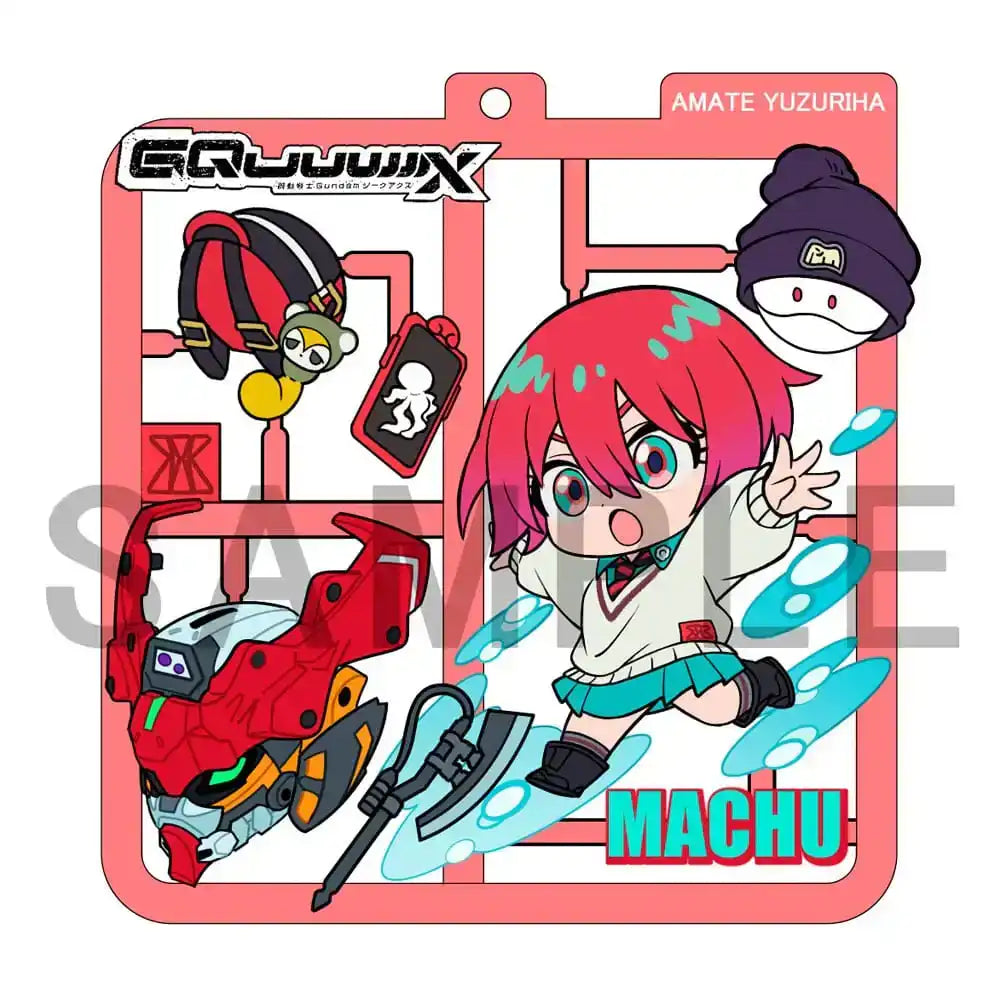 Mobile Suit Gundam GQuuuuuuX Plat Collection Anhänger Sortiment (4) - Smalltinytoystore