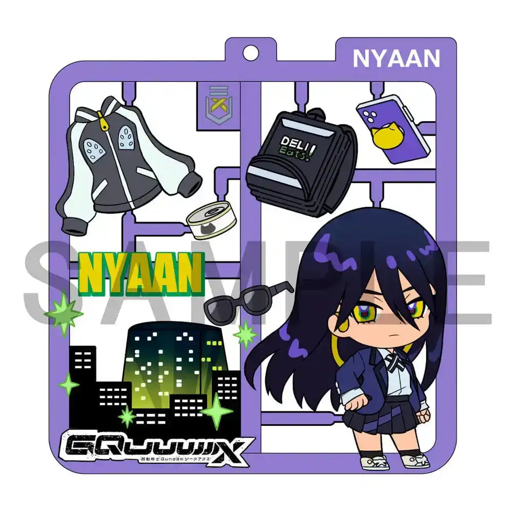 Mobile Suit Gundam GQuuuuuuX Plat Collection Anhänger Sortiment (4) - Smalltinytoystore