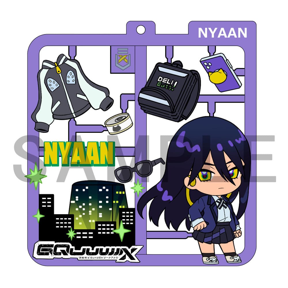Mobile Suit Gundam GQuuuuuuX Plat Collection Anhänger Sortiment (4) - Smalltinytoystore