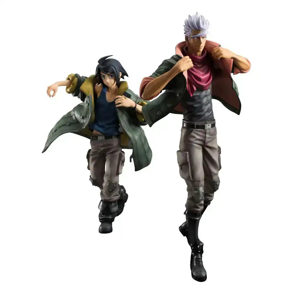 Mobile Suit Gundam Iron-Blood Orphans G.E.M. Serie PVC Statue Mikazuki Augus & Orga Itsuka 26 cm - Smalltinytoystore