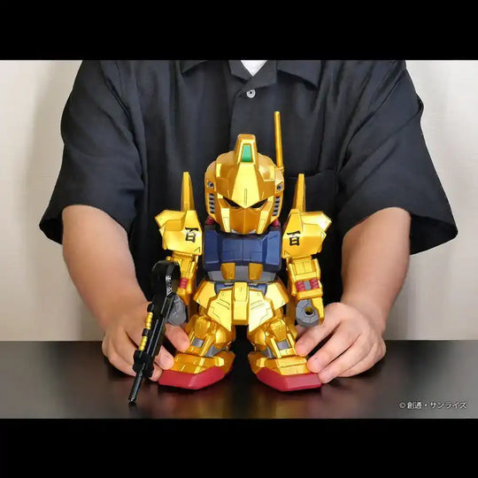 Mobile Suit Gundam Jumbo Sofbi Vinyl-Figur Hyakushiki Gold Ver. 30 cm - Smalltinytoystore
