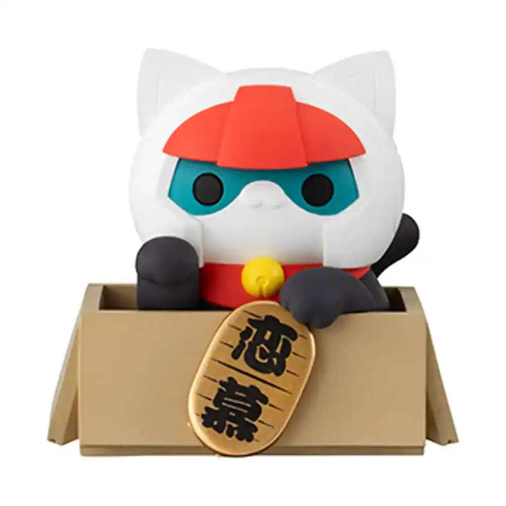 Mobile Suit Gundam Mega Cat Project Sammelfiguren Cats Luckycat 6 cm Blind Box Sortiment (6) (with gift)