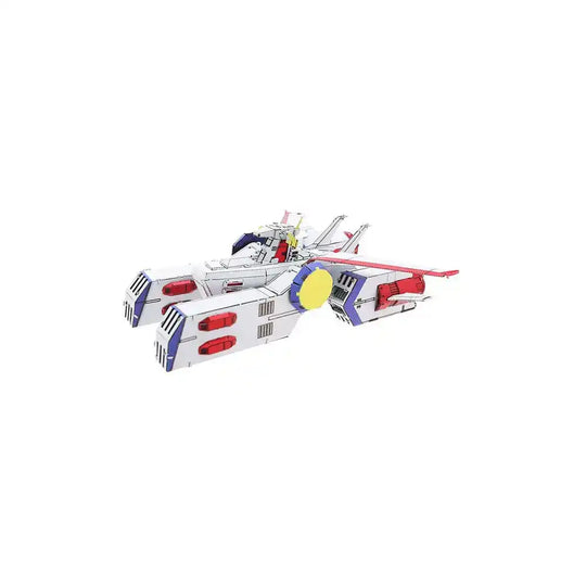 Mobile Suit Gundam Metallic Nano Puzzle Model Kit White Base 6 cm