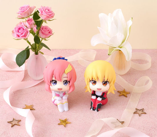Mobile Suit Gundam Seed Freedom Look Up PVC Statue Lacus Clyne & Cagalli Yula Athha (with gift) 11 cm - Smalltinytoystore