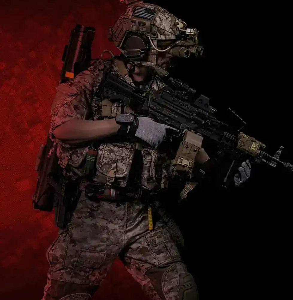 Modern Military Actionfigur 1/6 Geronimo Devgru - MK46 MOD1 Gunner (Operation Neptune Spear) 30 cm - Smalltinytoystore
