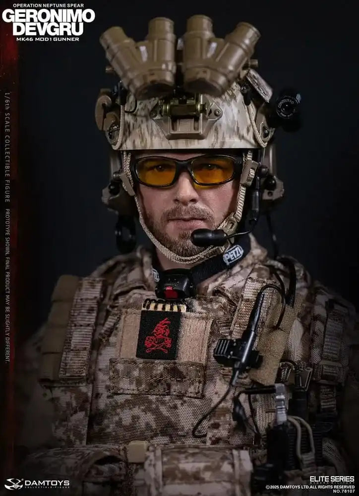 Modern Military Actionfigur 1/6 Geronimo Devgru - MK46 MOD1 Gunner (Operation Neptune Spear) 30 cm - Smalltinytoystore