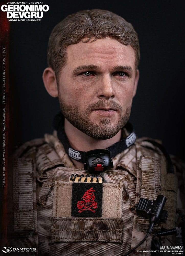 Modern Military Actionfigur 1/6 Geronimo Devgru - MK46 MOD1 Gunner (Operation Neptune Spear) 30 cm - Smalltinytoystore