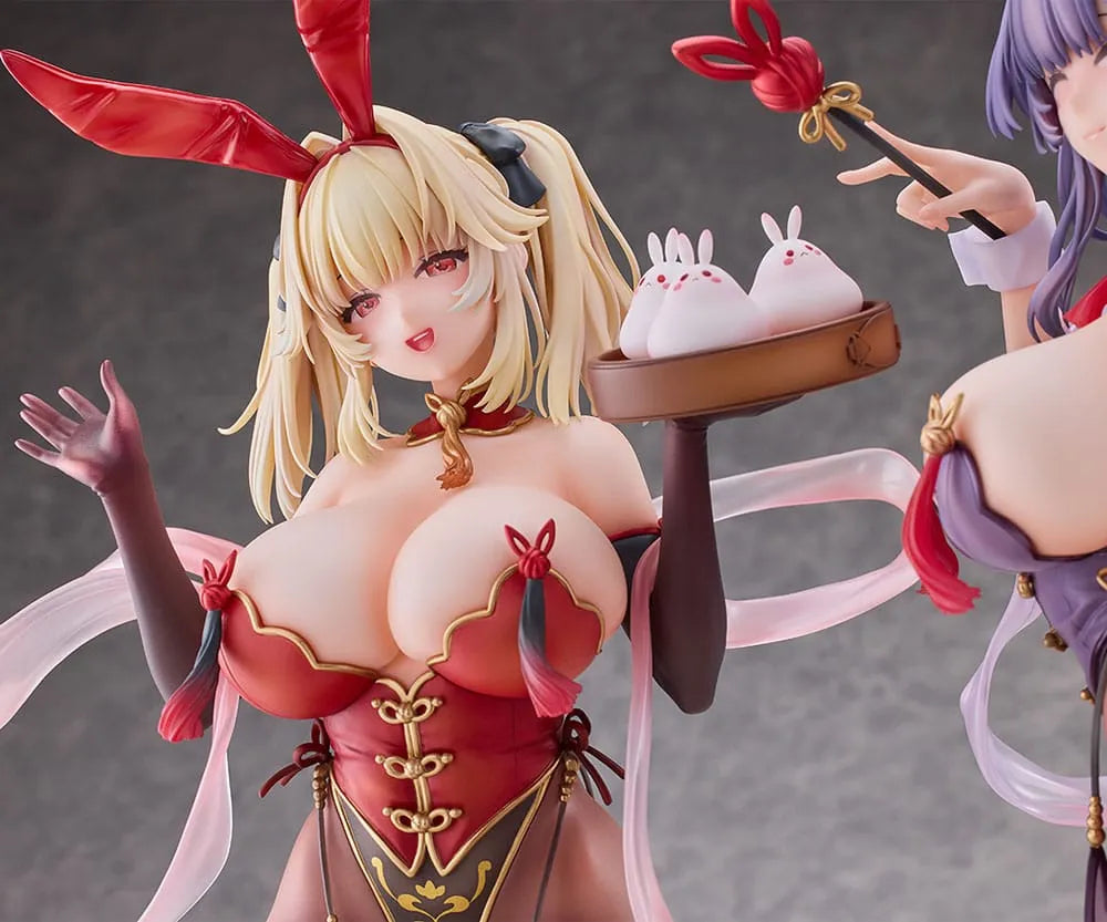 Moehime Union Statuen 1/4 Cheongsam Bunny Yuri & Stella 45 cm - Smalltinytoystore