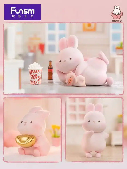 Momo Bunny Daily Series Minifiguren 10 cm Display (9) - Smalltinytoystore