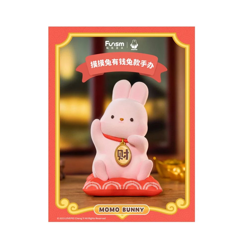 Momo Bunny Statue Money Come Come 15 cm - Smalltinytoystore
