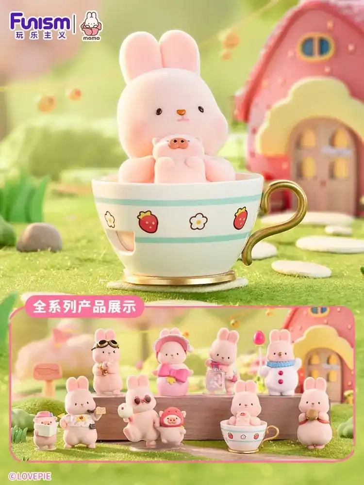 Momo Bunny Strawberry Town Series Minifiguren 10 cm Display (8) - Smalltinytoystore