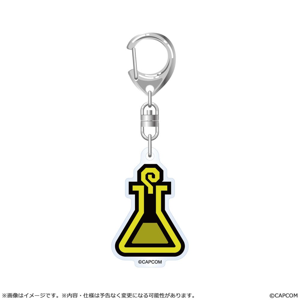 Monster Hunter Wilds Acryl-Schlüsselanhänger Item Icon 6 cm Sortiment (10) - Smalltinytoystore