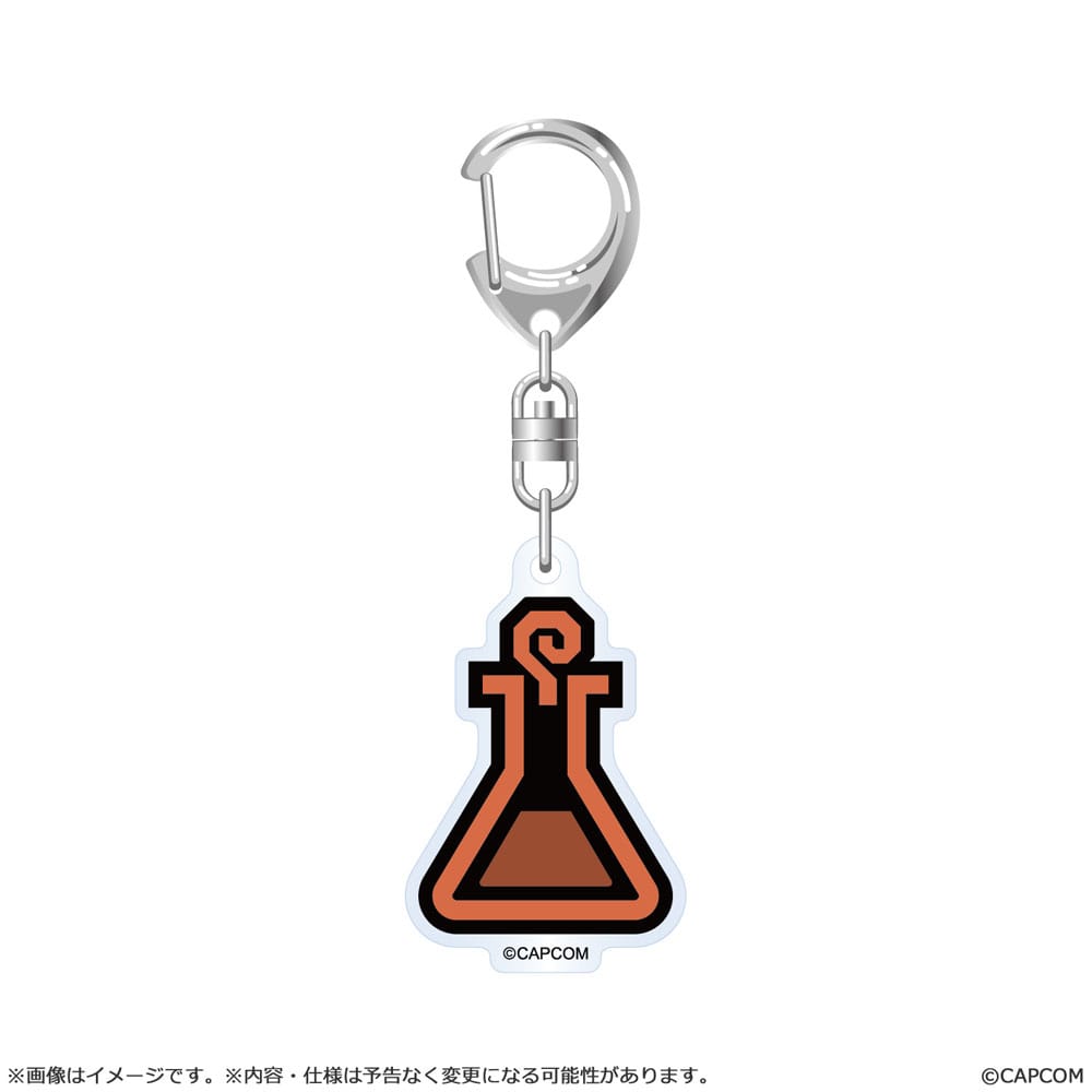 Monster Hunter Wilds Acryl-Schlüsselanhänger Item Icon 6 cm Sortiment (10) - Smalltinytoystore