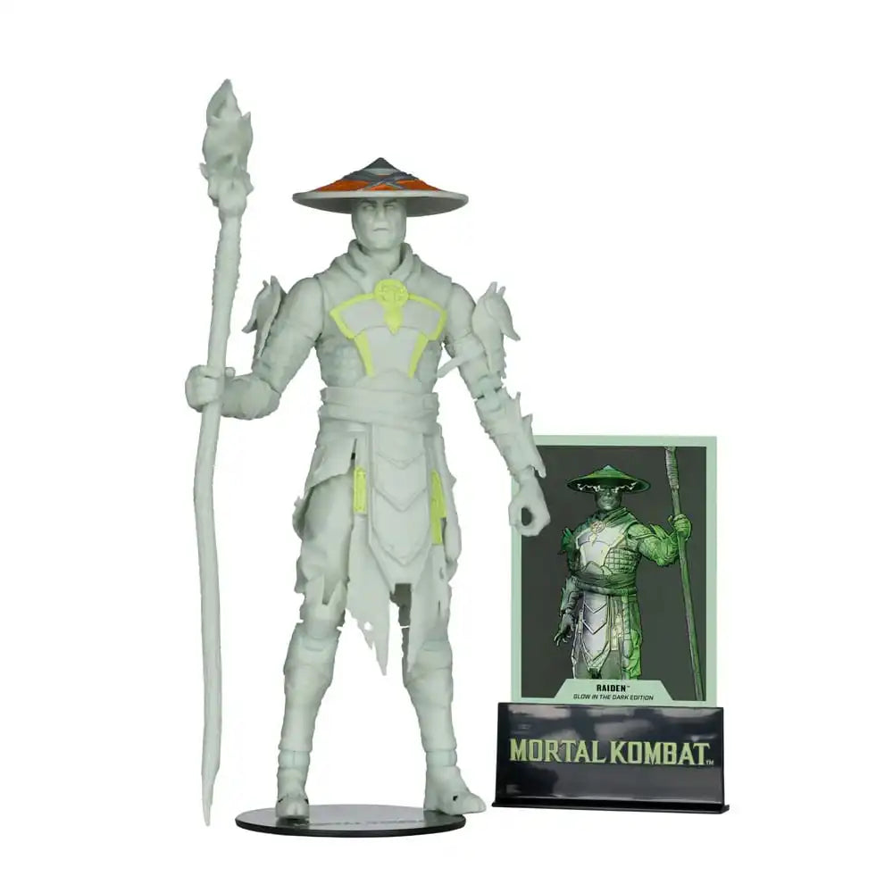 Mortal Kombat Actionfigur Glow in the Dark Edition Raiden (Gold Label) 18 cm - Smalltinytoystore