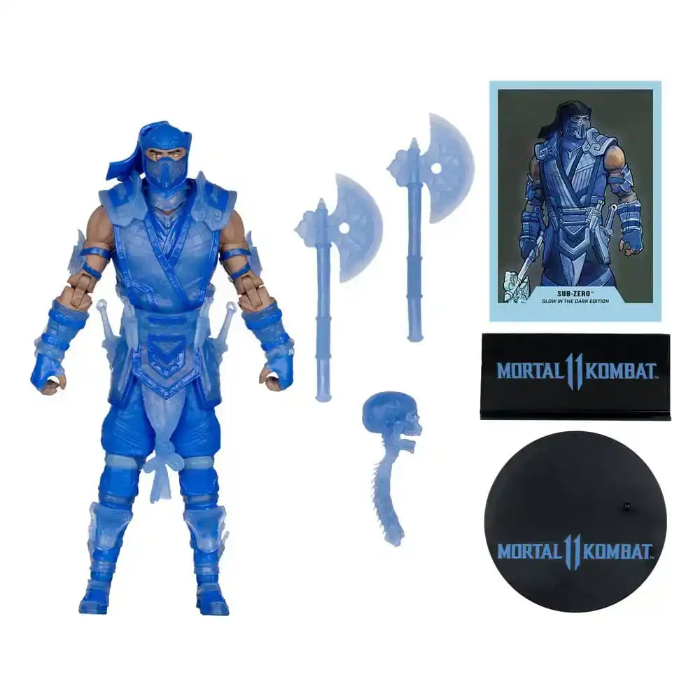 Mortal Kombat Actionfigur Glow in the Dark Edition Sub-Zero (Gold Label) 18 cm - Smalltinytoystore