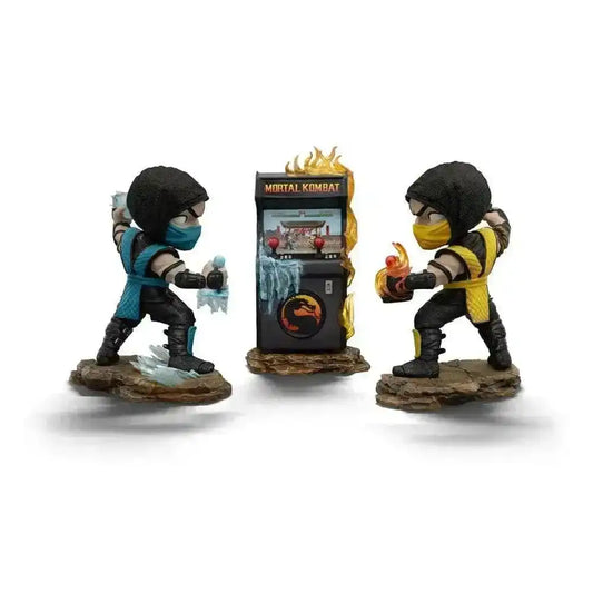 Mortal Kombat Mini Co. PVC Figuren Scorpion vs. Subzero Arcade Set 15 cm - Smalltinytoystore
