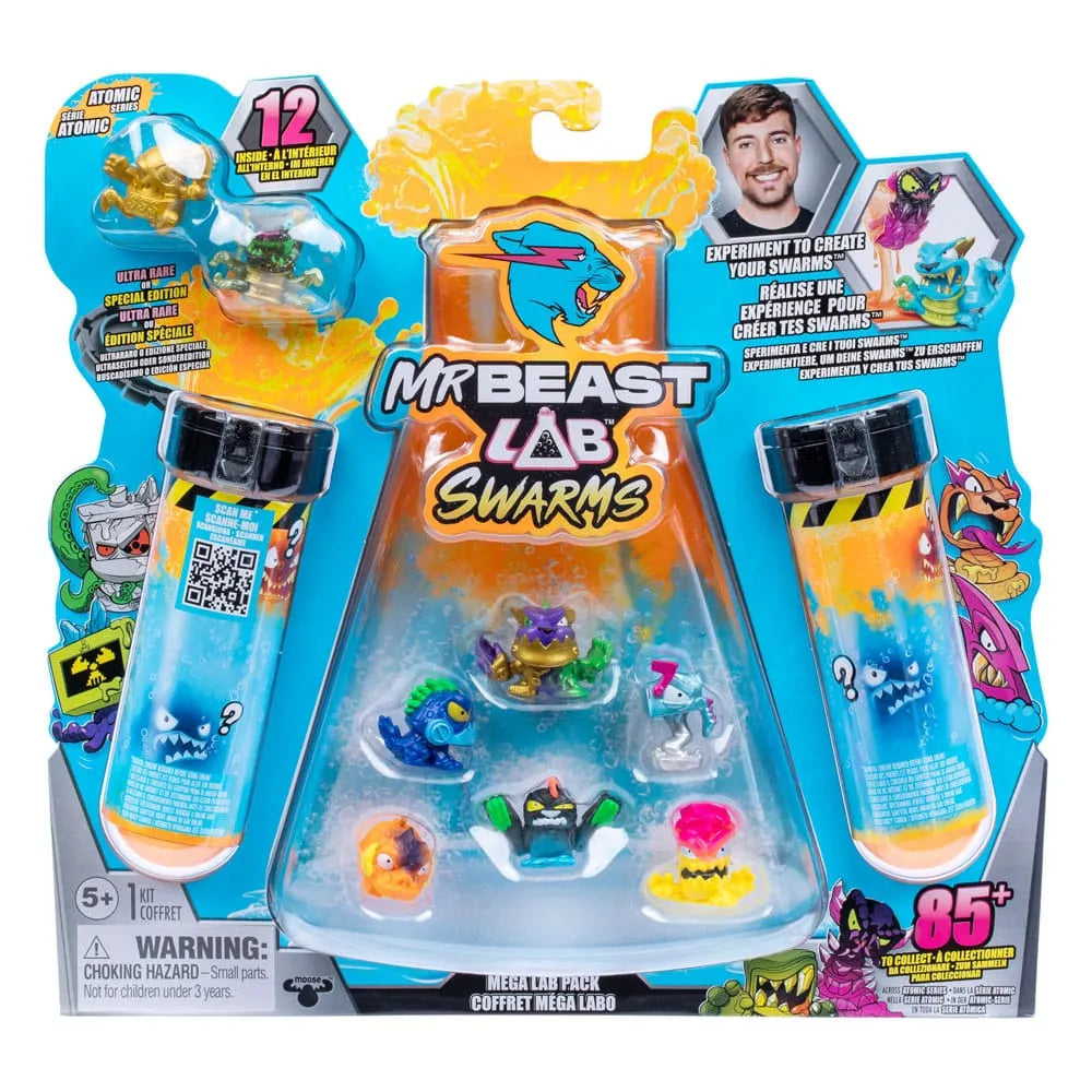 Mr. Beast Lab Swarms Minifiguren 12er-Pack Mega Lab 1 3 cm Sortiment (4) - Smalltinytoystore