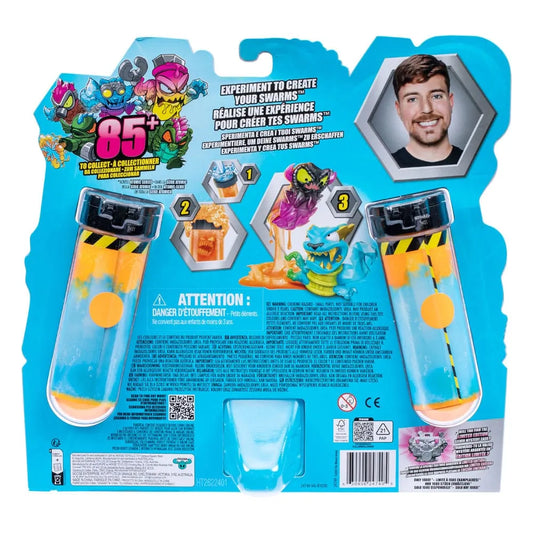 Mr. Beast Lab Swarms Minifiguren 12er-Pack Mega Lab 1 3 cm Sortiment (4) - Smalltinytoystore