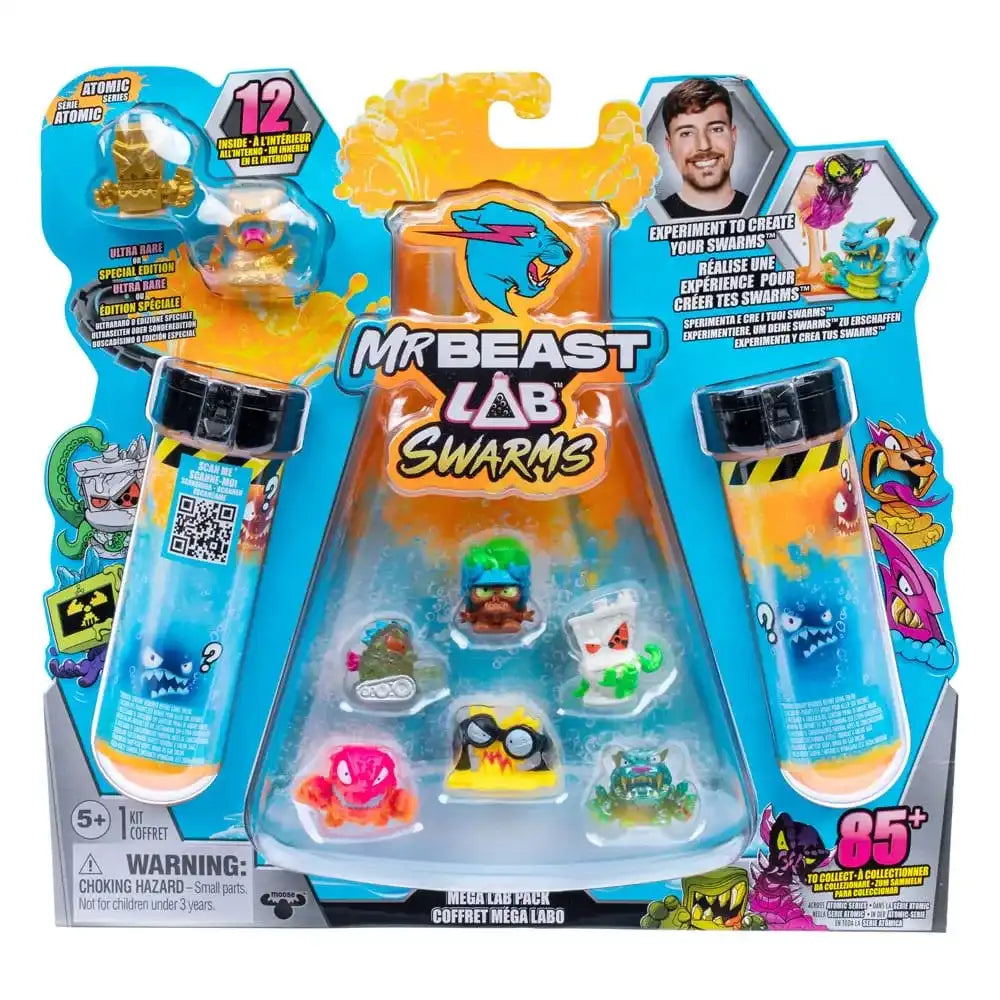 Mr. Beast Lab Swarms Minifiguren 12er-Pack Mega Lab 2 3 cm Sortiment (4) - Smalltinytoystore
