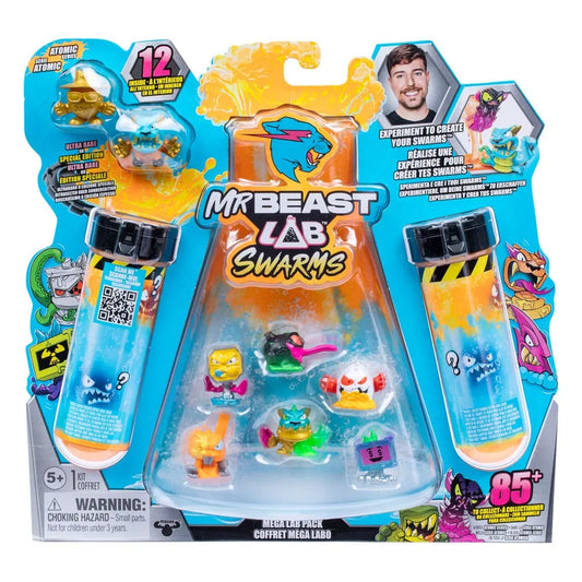 Mr. Beast Lab Swarms Minifiguren 12er-Pack Mega Lab 3 3 cm Sortiment (4) - Smalltinytoystore