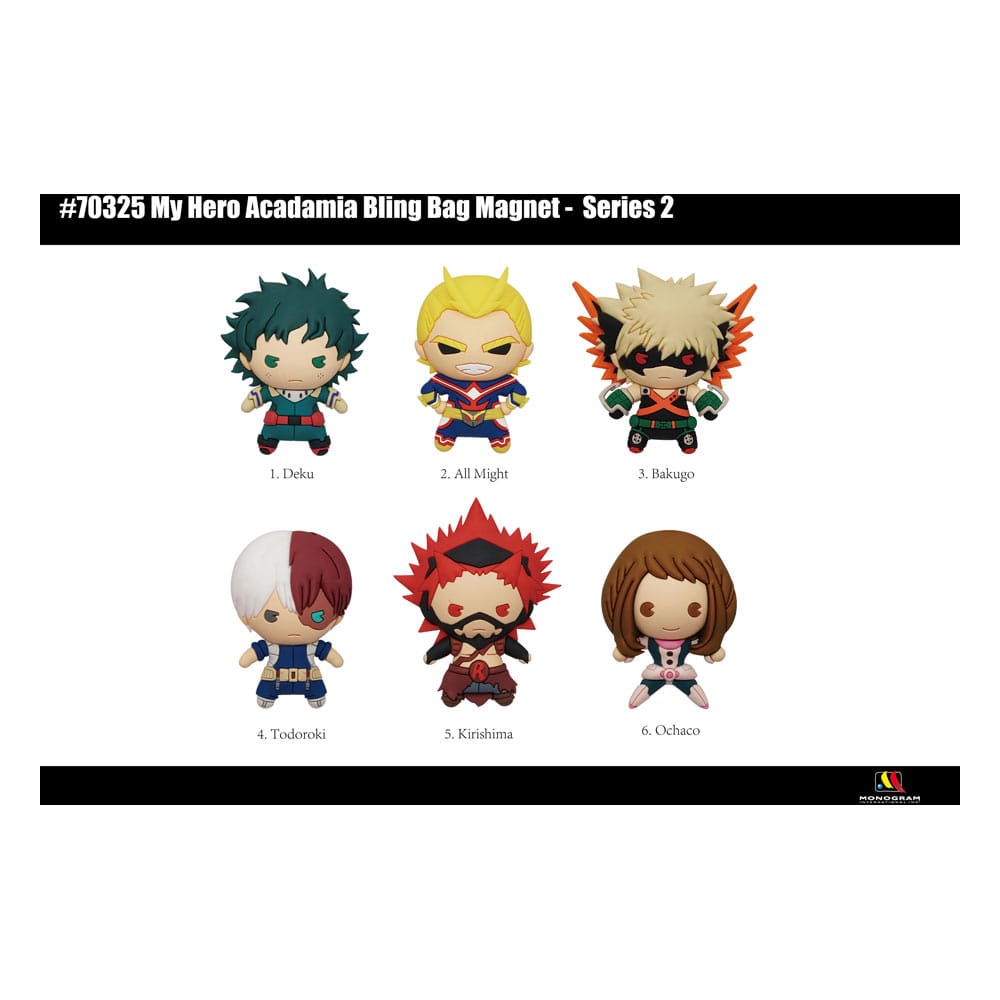 My Hero Academia 3D Magnete Series 2 Display (12) - Smalltinytoystore