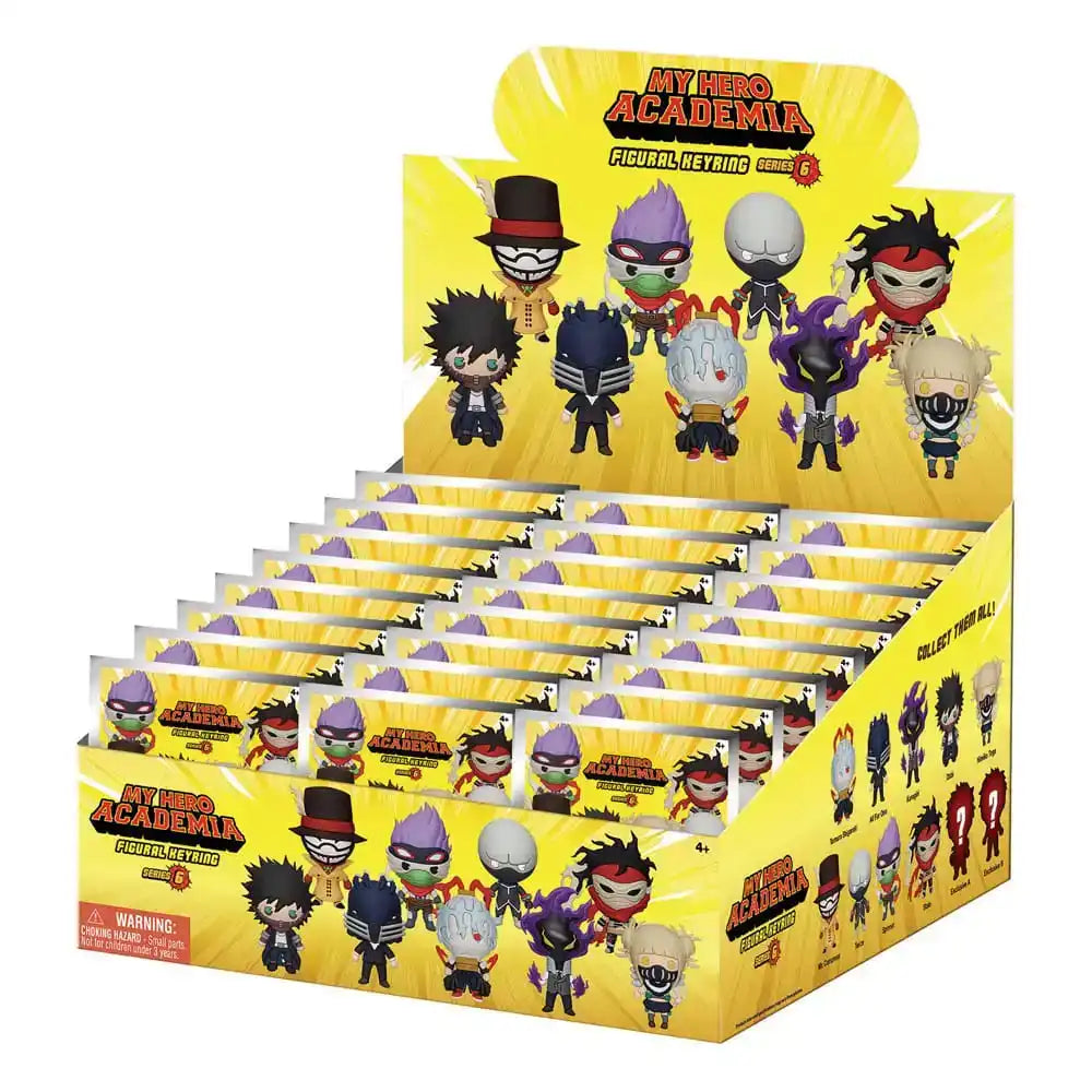 My Hero Academia 3D PVC-Taschenanhänger Serie 6 Display  (24)