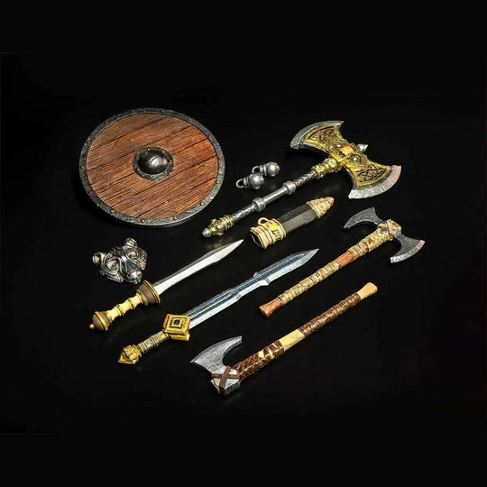Mythic Legions: Rising Sons Zubehör-Set für Actionfiguren Barbarian Weapons - Smalltinytoystore