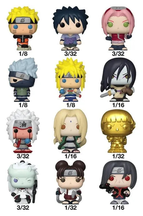 Naruto Bitty POP! Single Vinyl Figuren Display (32) PDQ 2,5 cm