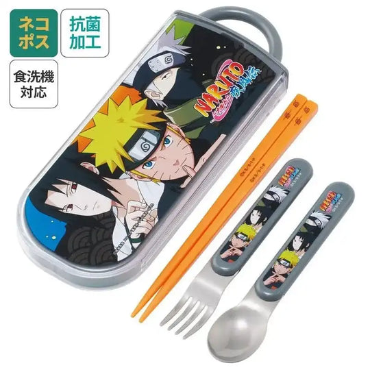 Naruto Essstäbchen & Löffel & Gabel Set Team 7 - Smalltinytoystore