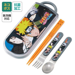Naruto Essstäbchen & Löffel & Gabel Set Team 7 - Smalltinytoystore