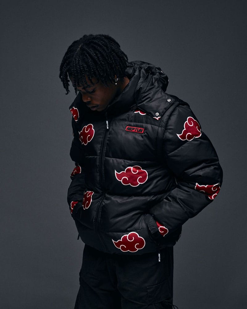 Naruto Puffer-Jacke Akatsuki Rot Größe XXL - Smalltinytoystore