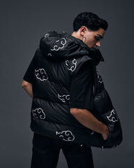 Naruto Puffer-Jacke Akatsuki Weiß Größe S - Smalltinytoystore