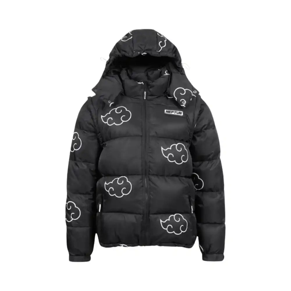 Naruto Puffer-Jacke Akatsuki Weiß Größe S - Smalltinytoystore