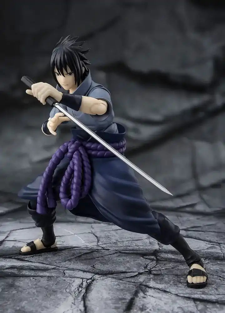 Naruto S.H.Figuarts Actionfigur Sasuke Uchiha Solitary Shinobi 15 cm