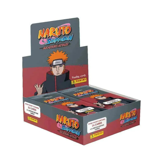 Naruto Shippuden Akatsuki Attack Trading Cards Fat Packs Display (10) - Smalltinytoystore