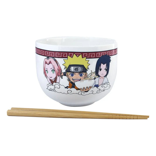 Naruto Shippuden Ramen-Schüssel mit Stäbchen Team Seven 414 ml - Smalltinytoystore
